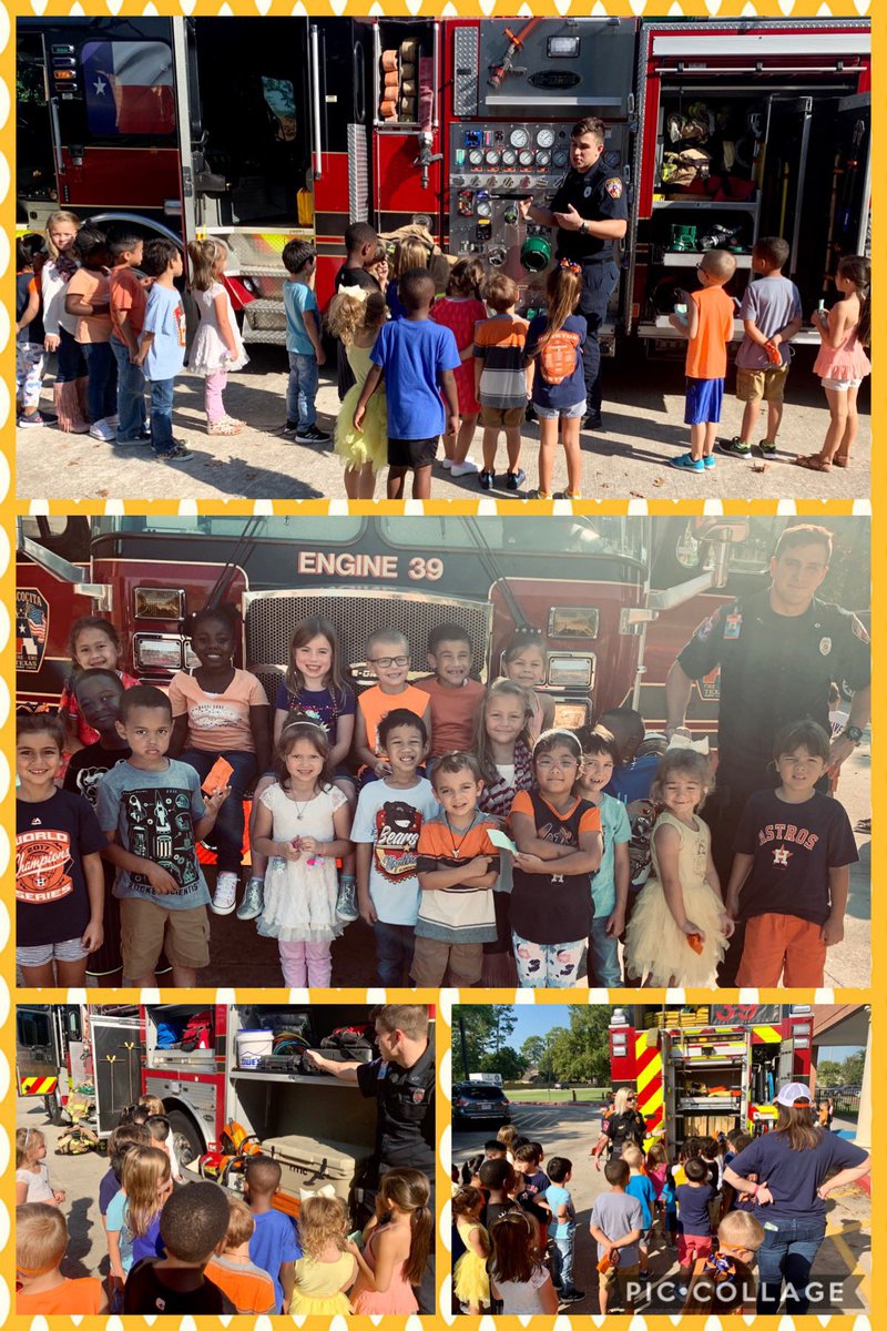 MillerGlass's tweet photo. A visit from our fire department #mbebears2020 #bethelight #mbeisfamily @HumbleISD_MBE https://t.co/hMVudcVzbf