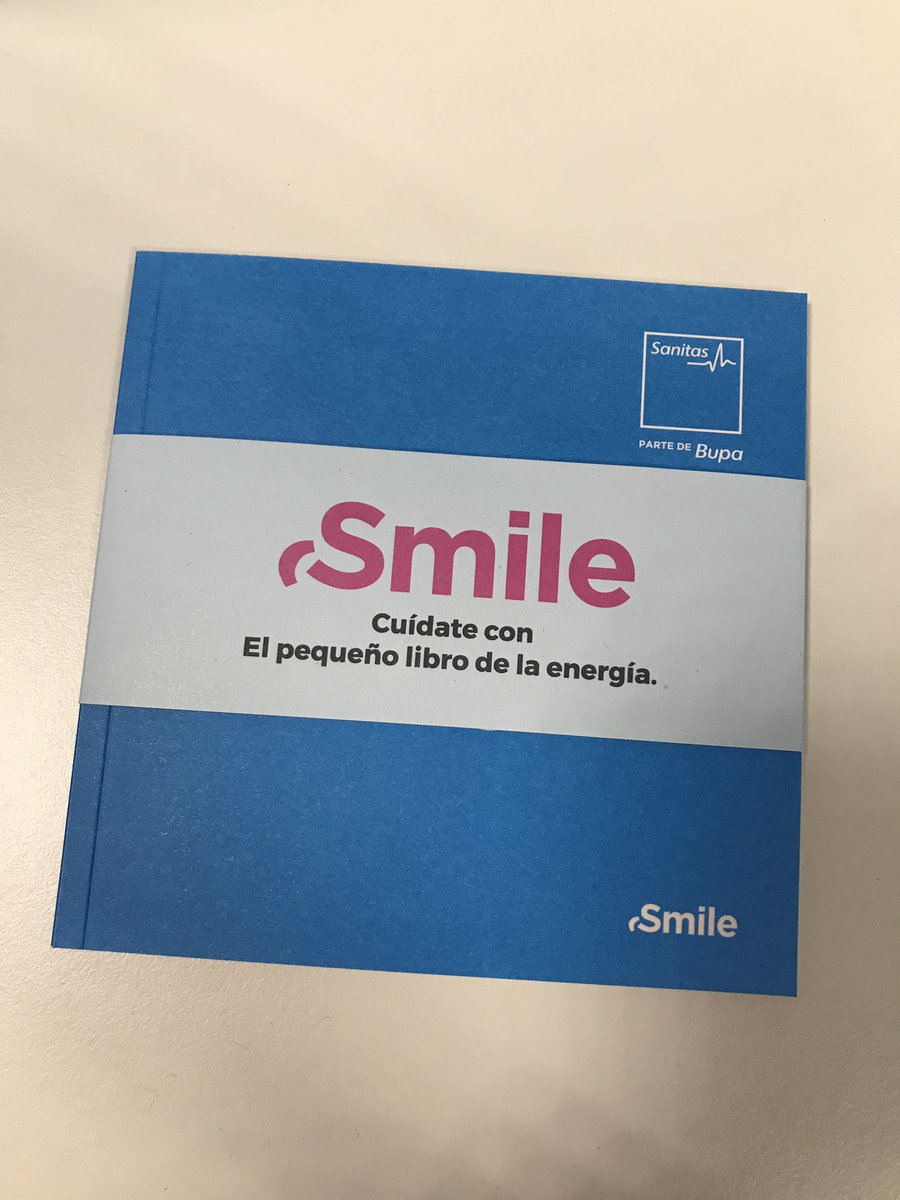 Con motivo del #DiaMundialSaludMental Smile regala el pequeño libro de la energía con consejos para cuidarnos por dentro y por fuera #megustatrabajaraqui #sanitas