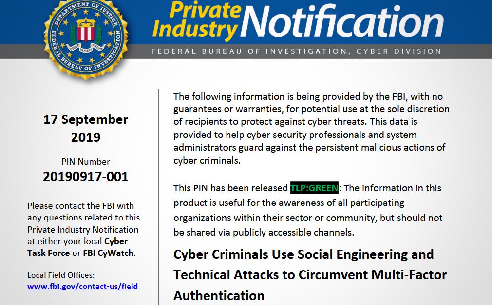 FBI warns about attacks that bypass multi-factor authentication (MFA) | ZDNet buff.ly/35n6qAm
