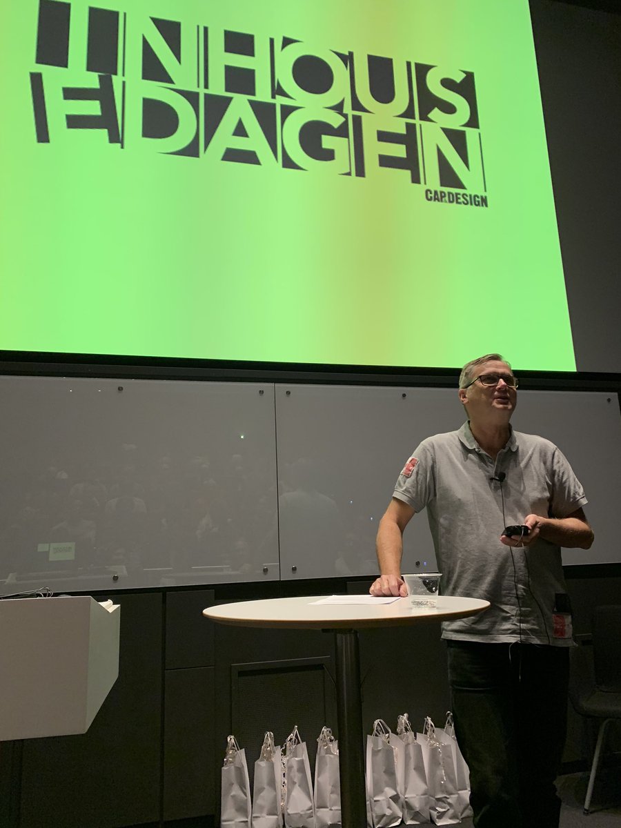 Idag är jag på #inhousedagen i Mölndal. Nu sätter vi igång. Tema: Inhouse. Jag ska prata om vår State of Inhouse rapport tillsammans med Dominique på ATG