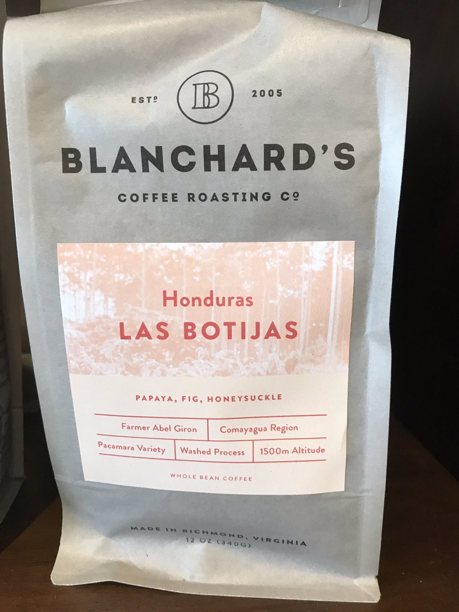 Erwin Chuk (@erwinchuk) on Twitter photo New guest roaster Blanchard’s Coffee out of Richmond, VA is dialed in at Stacks Espresso Bar! ☕️: Honduras Californeo espresso + Las Botijas batch brew. <a href="/StacksEspresso/">Stacks Espresso Bar</a> <a href="/drinkblanchards/">Blanchards Coffee Co</a> #newtonma #newtonhighlands #blanchardscoffee #bostoncoffee #stacksespressobar #coffeebag New guest roaster Blanchard’s Coffee out of Richmond, VA is dialed in at Stacks Espresso Bar! ☕️: Honduras Californeo espresso + Las Botijas batch brew. <a href="/StacksEspresso/">Stacks Espresso Bar</a> <a href="/drinkblanchards/">Blanchards Coffee Co</a> #newtonma #newtonhighlands #blanchardscoffee #bostoncoffee #stacksespressobar #coffeebag