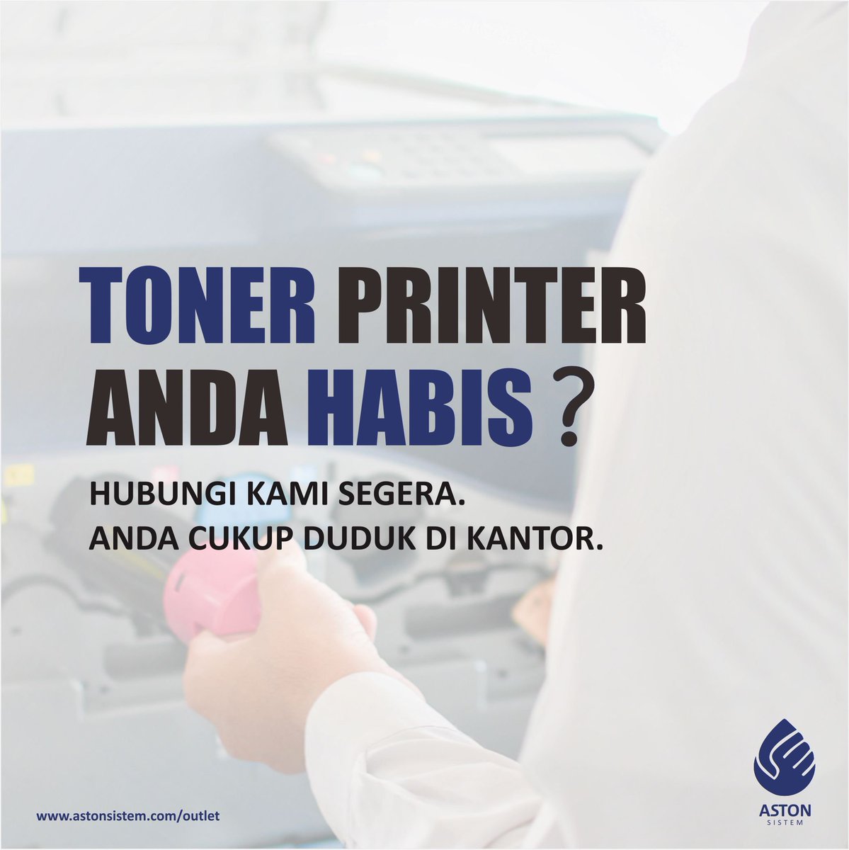 astonsistem's tweet image. Toner Printer Anda Habis ?
Segera hubungi outlet-outlet Aston. Anda cukup duduk di kantor kemudian menggunakan kembali printer Anda.

Aston Sistem : Selalu Memberikan Yang Terbaik

astonsistem.com/outlet

#astonsistem #astonprinter #tonerprinter #pelayanan #delivery