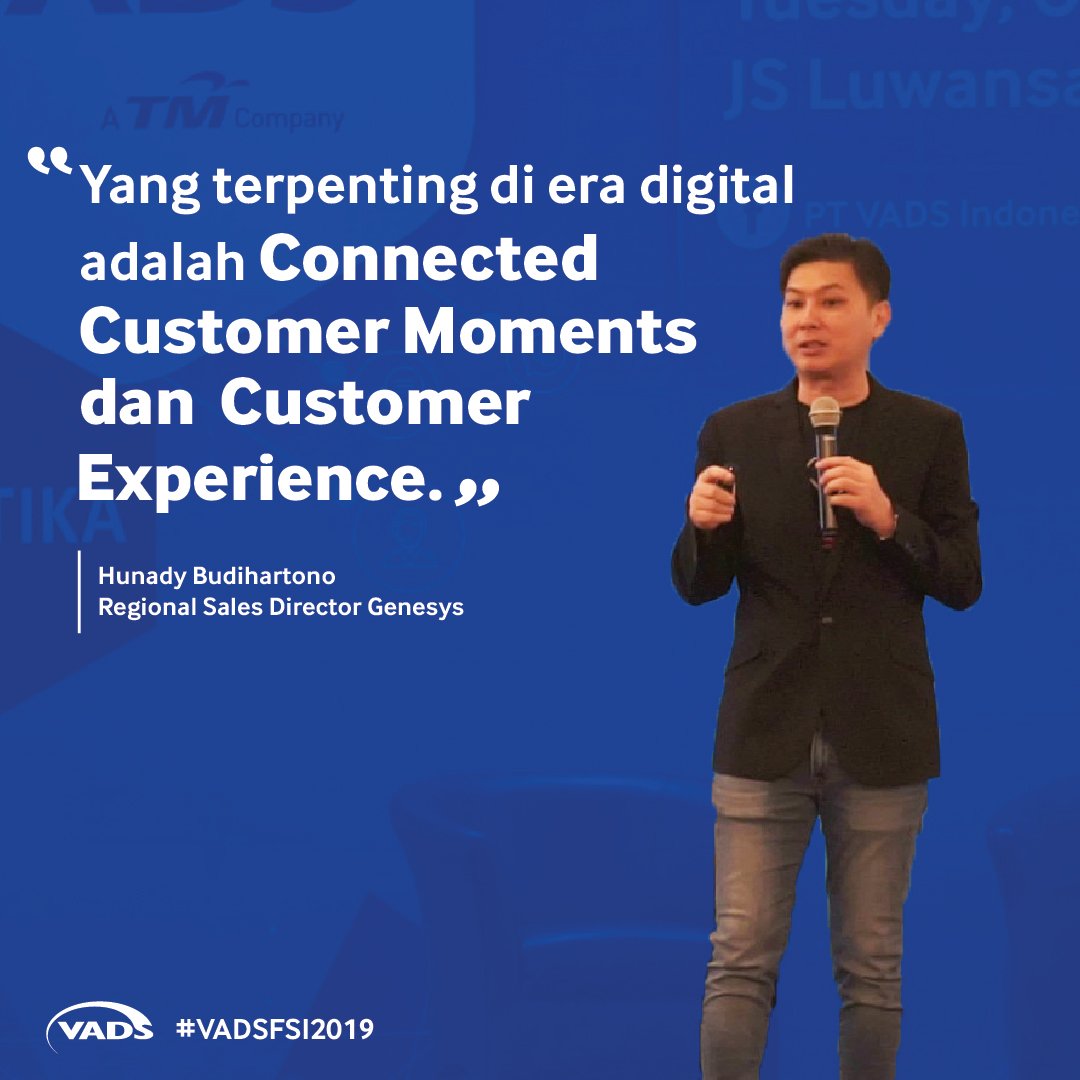 VADSID's tweet photo. Mengelola customer melalui platform digital merupakan tantangan baru mengingat pesatnya perkembangan teknologi dan internet belakangan ini. Coba deh intip pesan singkat dari pembicara pada seminar #VADSFSI2019!
#DigitalSolution #SolusiPintar #CustomerExperience #CXSolution #CRM https://t.co/YLBVVtptJx