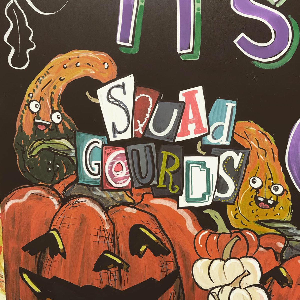 redqueen1013's tweet photo. Fun at work today! @MyFavMurder #mfm #SSDGM #squadgourds #myfavoritemurder #murrderrrr   #traderinos #mfm #squadgourds #ssdgm #myfavoritemurder #decorativegourdseason #mfmfancult #elviswantacookie #mfmart #murderino https://t.co/1JcyVNnOnG