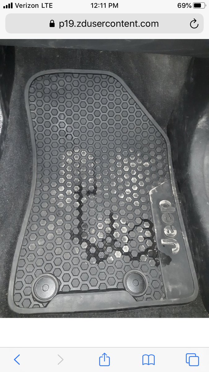 Brett_Schmekel's tweet image. Got charged $50 by @lyft in “damages” for this small amount of liquid spilt on my driver’s weathermat. If this is the case, I wonder how many people get damage fees when it’s raining and their shoes are wet.. #UseUber