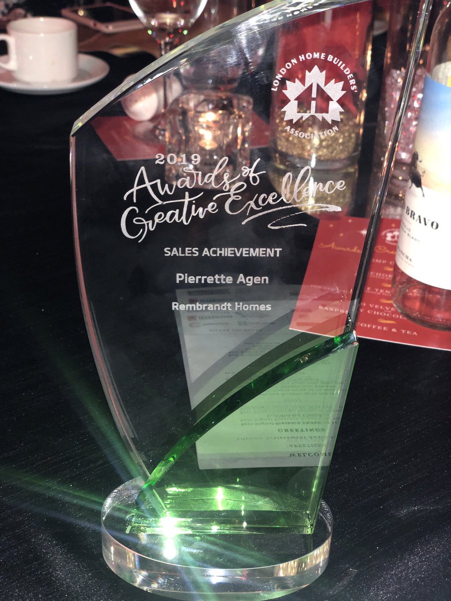 Congratulations Pierrette. Sorry you couldn’t be here tonight to receive the Sales Achievement award in person. We are thinking of you and your family during this difficult time. #LHBAACE19