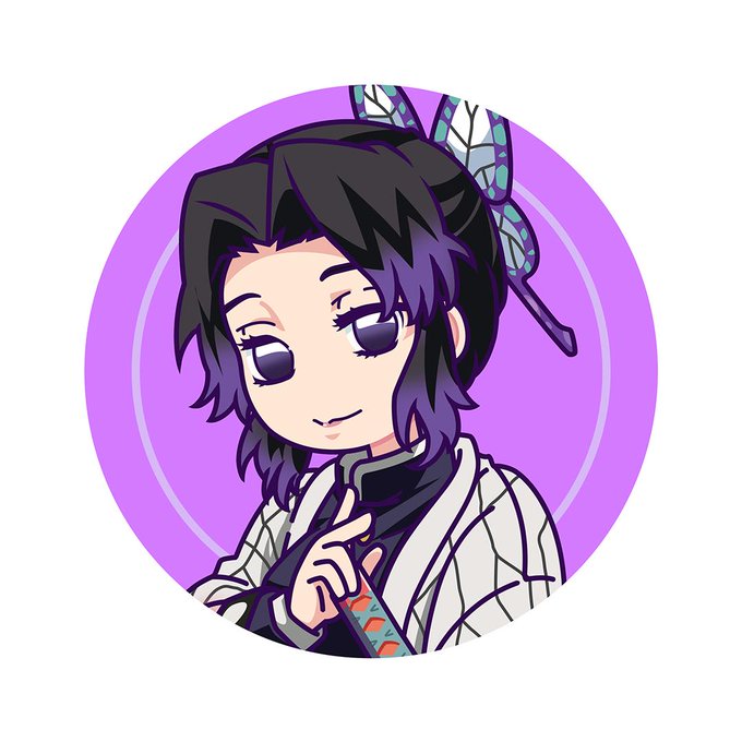 OhitsdoodledreamerさんがTwitterに投稿した胡蝶しのぶ(鬼滅の刃)のイラスト。