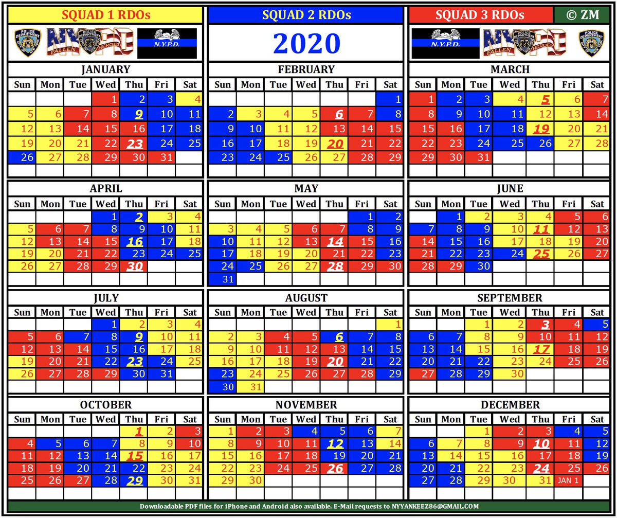 Nypd Rdo Calendar 2022 Rdo Calendar (@Rdocalendar) / Twitter