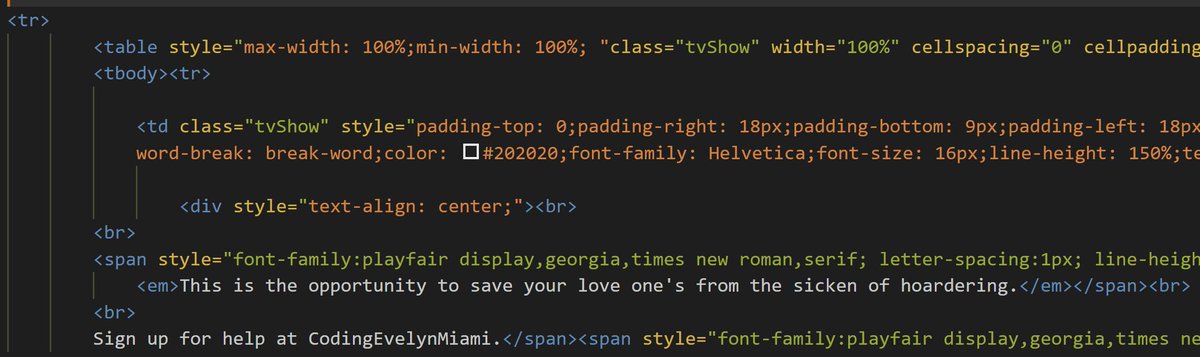 CodingMiami's tweet image. TV show inspired html email #CodingPhase #TheCodingWay #365CodingPhaseChallenge