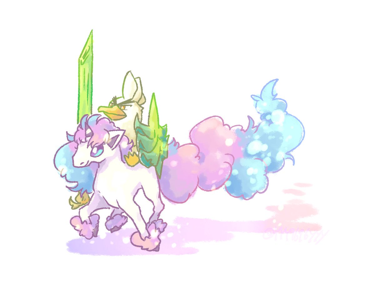 unicorn no humans pokemon (creature) shield single horn weapon white background  illustration images