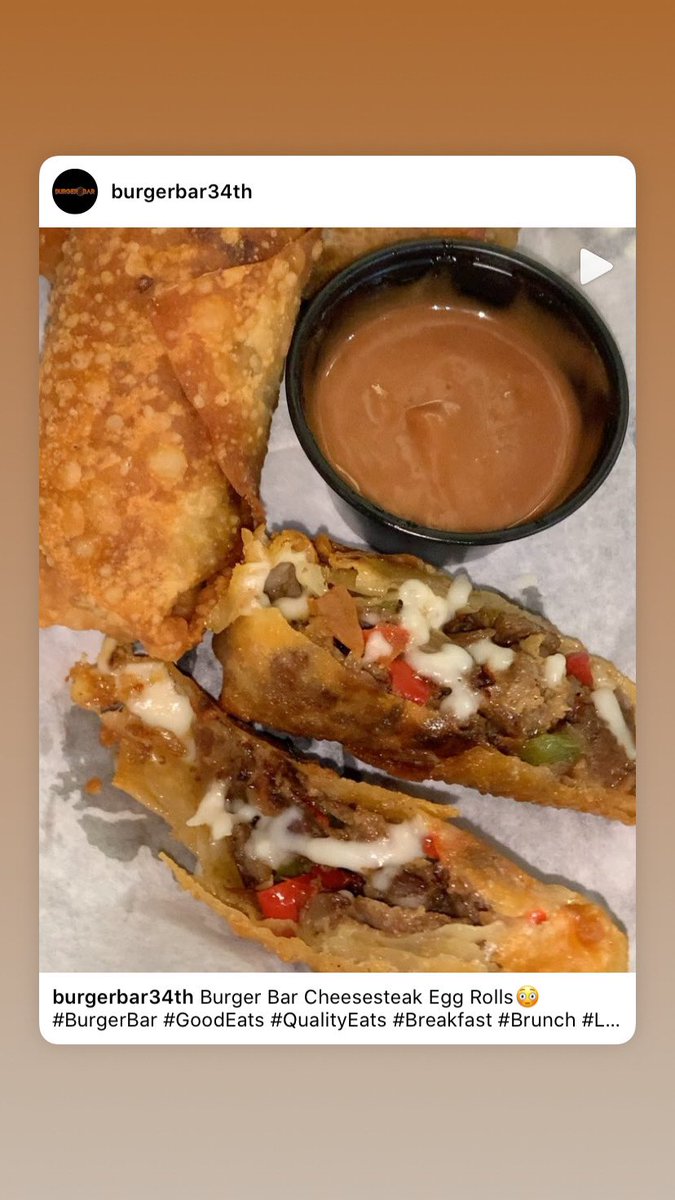 Elburgerbar34th's tweet photo. Burger Bar Cheesesteak Egg Rolls๐ณ #BurgerBar #GoodEats #QualityEats #Breakfast #Brunch #Lunch #Dinner #eggrolls #Camden #NJ #Philly #DE https://t.co/KPKsWReHRd