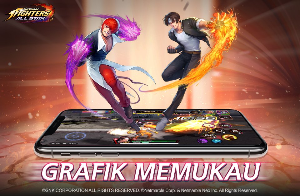 KOFALLSTAR_ID's tweet photo. Koleksi seluruh seri Fighter favorit kalian hanya di The King of Fighters ALLSTAR! Kalian dapat bertemu mereka kembali dengan kualitas grafik memukau yang terasa lebih nyata! Tidak sabaar, kan?

Pra-Reg:
https://t.co/lyPkKKqNSd

#KOFallstar #KingofFighters #NetmarbleID https://t.co/HlxjYI4Uzy