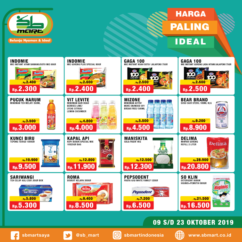 sb_mart's tweet photo. Assalamu'alaikum semua..
Promo Harga Paling Ideal datang lagi..!!
Segera kunjungi SBMart terdekat anda..!!
periode waktu terbatas.
terima kasih dan selamat berbelanja.. :)
=============
#SBMart #belanjanyamandanideal #ritelsyari #minimarketsyari #syari #minimarkletlokal #promo https://t.co/Hs3iqfCqMc