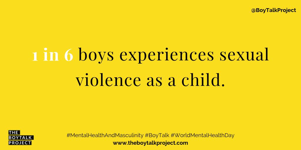 dasra's tweet photo. 1 in 6 boys worldwide experience #ChildSexualAbuse. What are we going to do this #WorldMentalHealthDay to end the stigma around #MentalHealthAndMasculinity? Follow @BoyTalkProject to learn about how they are leading these crucial conversations in India. @1in6org #BoysMentalHealth https://t.co/Uz9npamXDf
