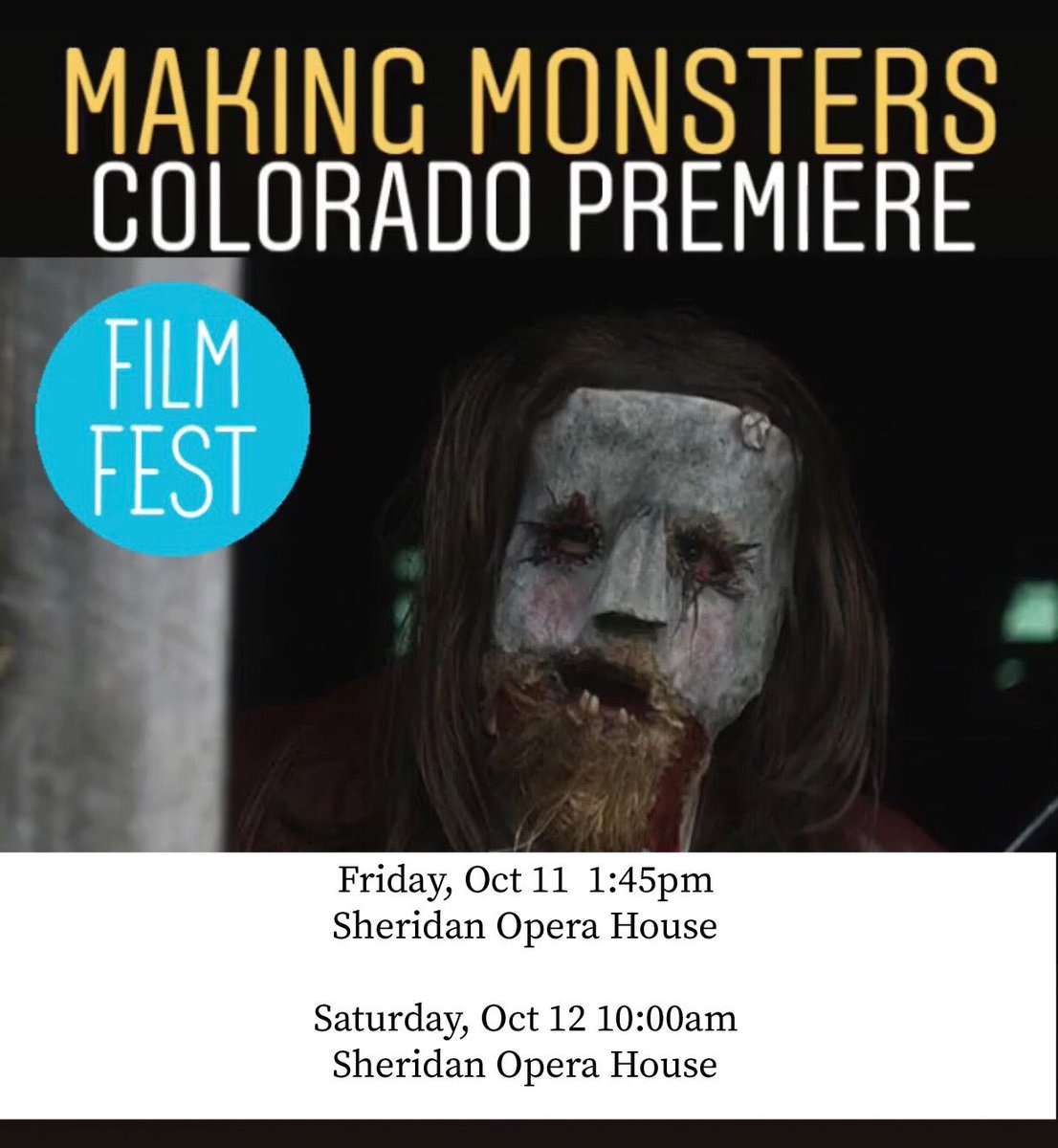 gingercatstudio's tweet photo. Colorado... here we come!  #horror #horrorfilm #featurefilm #film #indiefilm #filmmaker #filmmaking #horrormovie #executiveproducer #hollywood #makingmonstersfilm #thebokehcollective @justindecent @robbrunner_ @buckproductions @TellurideHorror https://t.co/lEeuacIJ9A