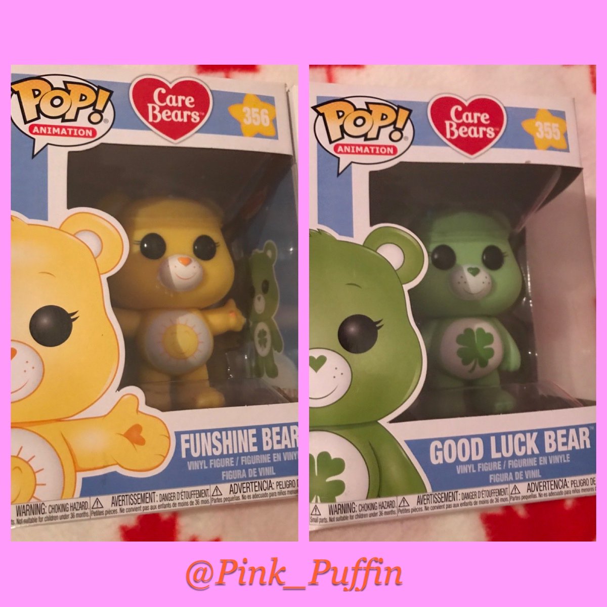 I absolutely adore the #CareBears! #FunshineBear #GoodLuckBear #FunkoPop #CareBearStare ❤️