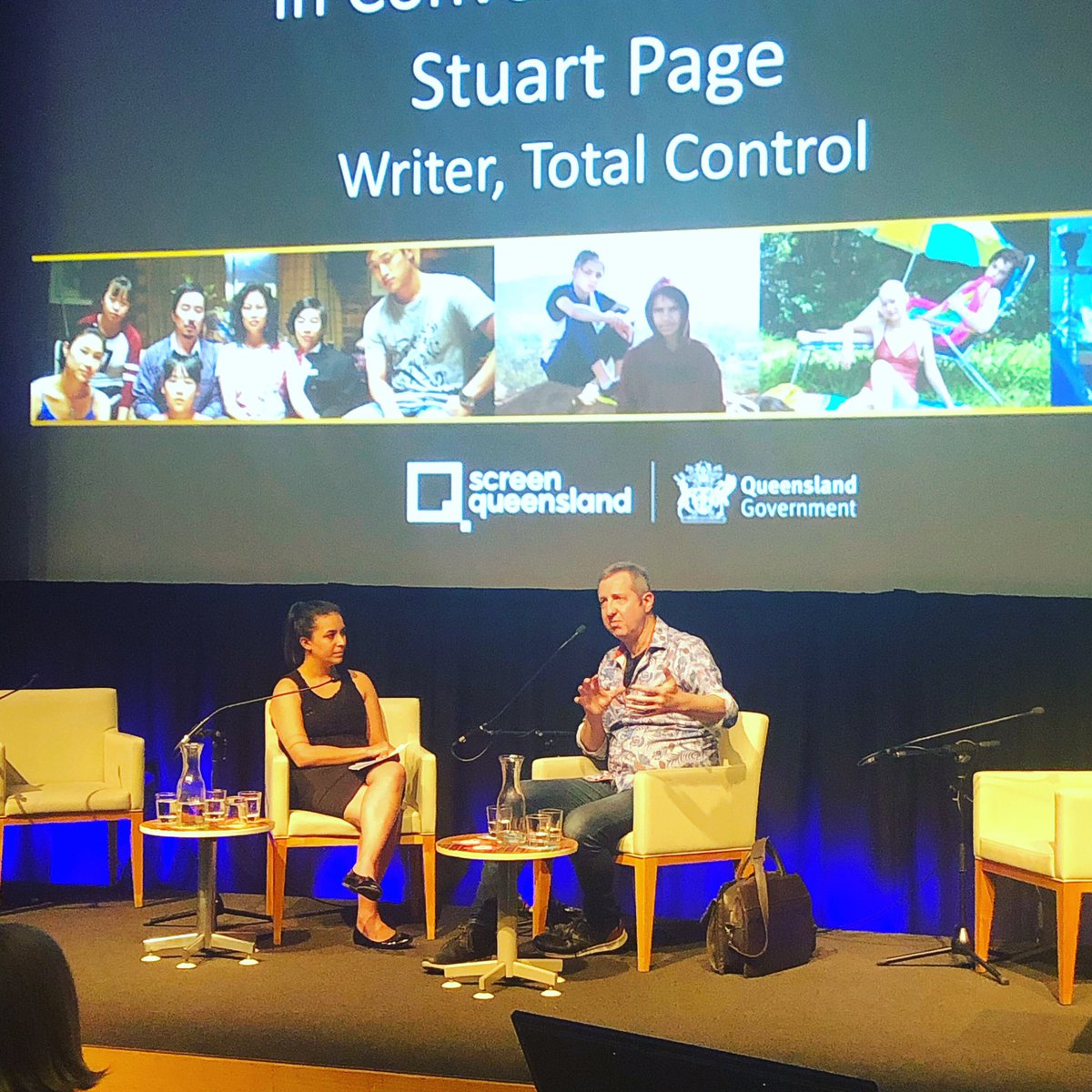 LeBronFardon's tweet photo. Stuart Page, writer from the upcoming @abctv @screen_qld @screenaustralia series Total Control, talking about the project in an incredibly gracious and humble way paying huge respect on the whole team behind the show. 🙌🏾🙌🏻 https://t.co/gek5kqgugj