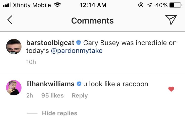 TheRealTCush's tweet photo. @BarstoolBigCat Have you recovered from this yet? https://t.co/hTkxEzcmrD