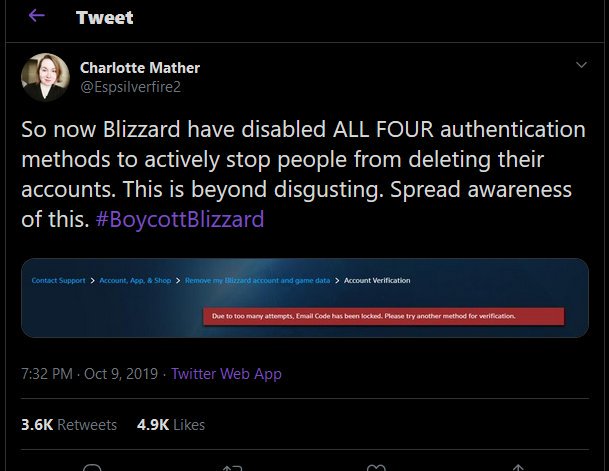 Natemare117's tweet photo. #BoycottBlizzard 

Fuck you blizzard. https://t.co/UgLzn6f3vg
