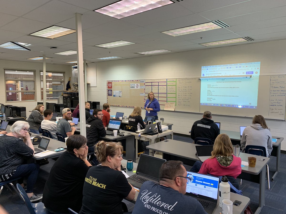 Dr_RussellEvans's tweet photo. Had a great first “Data Day” of the year with our @TurnaroundWa Team! Looking forward to working closely to identify a support plan for each individual student on our campus! Love our Seahawks and Hyaks! Thankful for an amazing team! #NBSD1920 #HYAKSontheRISE #NorthBeachNation https://t.co/OiXhLpIlut