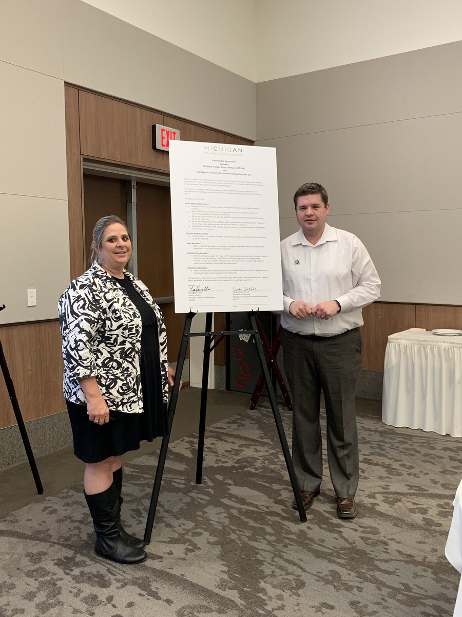 MCANExec's tweet photo. Had a great time today at @FerrisState with MICEP. We officially signed a partnership agreement to connect our work together for years to come! https://t.co/4hsxtrdMBq