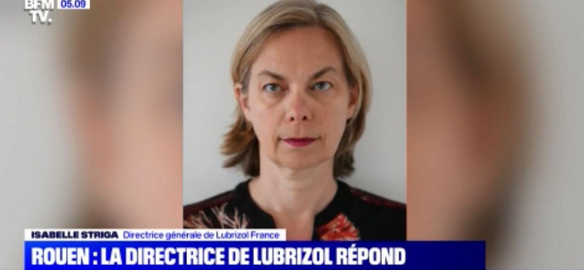 BFMTV's tweet photo. Dioxine à Rouen: pour la directrice générale de Lubrizol France, "il faudra prouver que la pollution est liée à l’incendie" https://t.co/c4HM0mpCNQ via @BFM_eco https://t.co/6DreZgzuSP