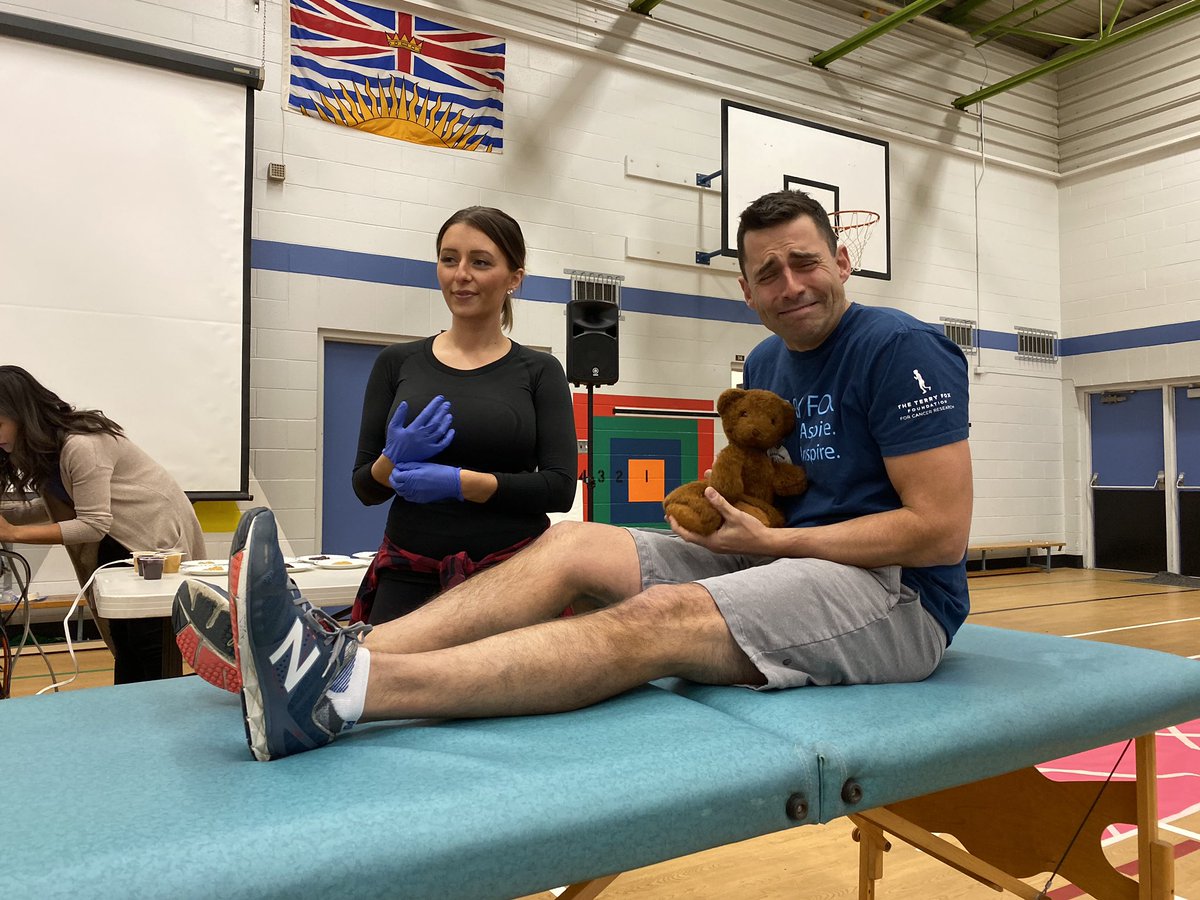 ABrown_Elem's tweet photo. What an amazing day! @ABrown_Elem raised over $3200 for @tourdevalley and @TerryFoxCanada Well Done Everyone getting @MichaelJCarlyle legs waxed #sd35community https://t.co/EejmX2SU80