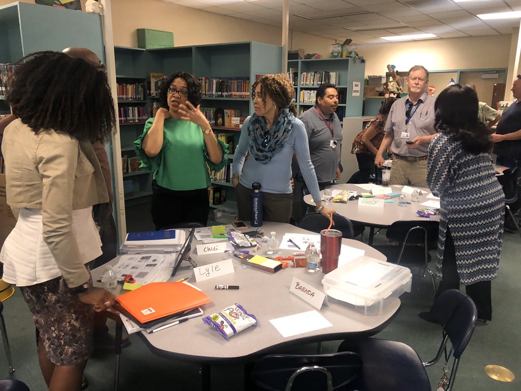 kristenbuczek's tweet photo. Palm Tree team talking rigor and reading! So lucky to spend the day with this motivated crew! @go_InnovateED #uptherigor #districtsonthemove @PalmdaleSchools https://t.co/R69LJBJfo0