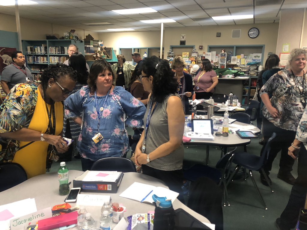 kristenbuczek's tweet photo. Palm Tree team talking rigor and reading! So lucky to spend the day with this motivated crew! @go_InnovateED #uptherigor #districtsonthemove @PalmdaleSchools https://t.co/R69LJBJfo0