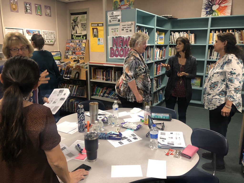kristenbuczek's tweet photo. Palm Tree team talking rigor and reading! So lucky to spend the day with this motivated crew! @go_InnovateED #uptherigor #districtsonthemove @PalmdaleSchools https://t.co/R69LJBJfo0