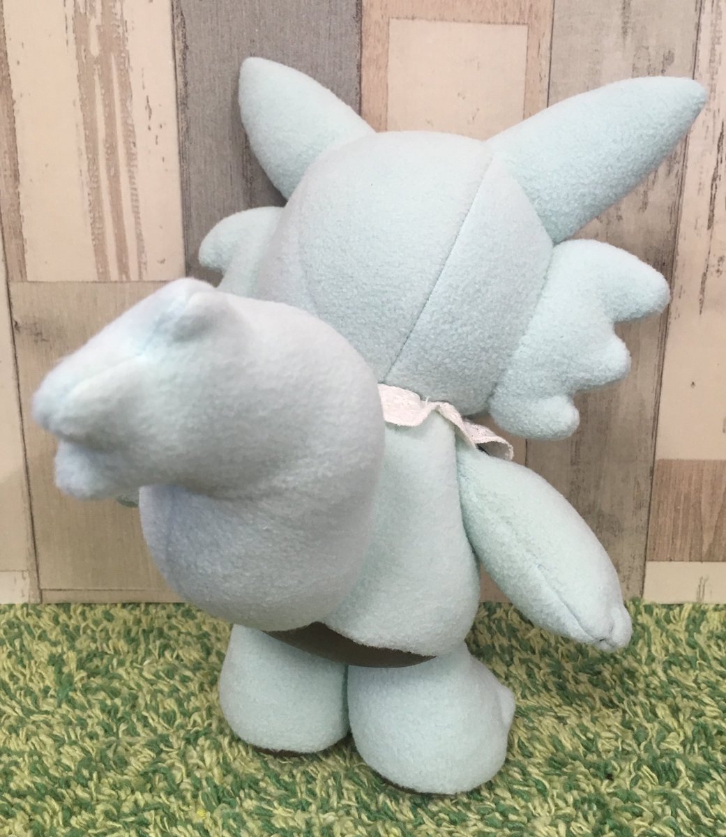 駆け足で仕上げました(´ω`) 新しい型紙(頭部のみ)で制作したオオカミ