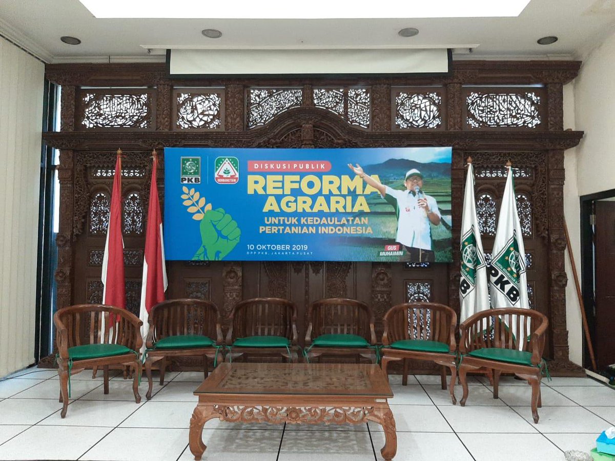 DPP_PKB's tweet photo. Yuk..Segera merapat ke kantor DPP PKB. Diskusi Reforma Agraria @dpngerbangtani untuk kedaulatan pertanian Indonesia akan segera dimulai. Dibuka langsung oleh Ketua Umum DPP PKB @cakimiNOW https://t.co/AIfjFqkfJQ