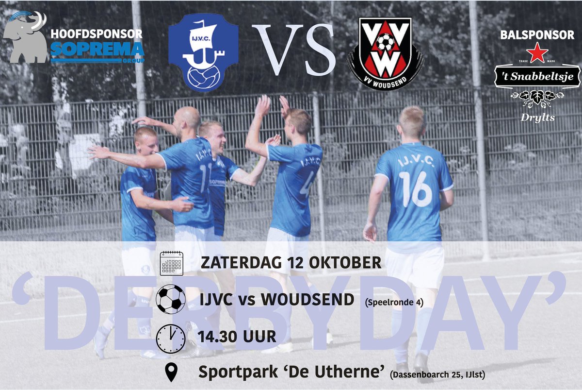 vvIJVC's tweet photo. Zaterdag derbyday tegen @vvWoudsend 🔥

#yvcwou
#derby https://t.co/ybbgQSZFTG