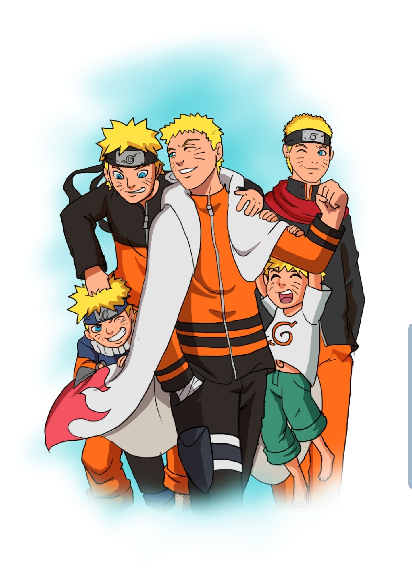 Also happy birthday to the Man himself Naruto Uzumaki  