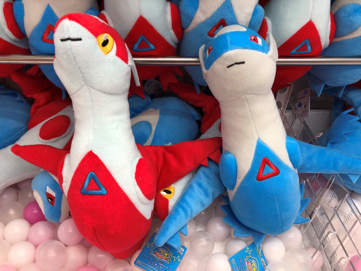 タイトーステーション 難波店 Auf Twitter １階プライズ ポケモン フォーカス 伝説のポケモン でっかいぬいぐるみ ラティアス ラティオス 入荷しました