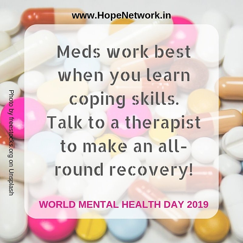 Research proves that therapy gives longer lasting results when combined with medication for anxiety and depression! Try a therapist today! #endthestigma #worldmentalhealthday #mentalhealthsupport #MentalHealthAwareness