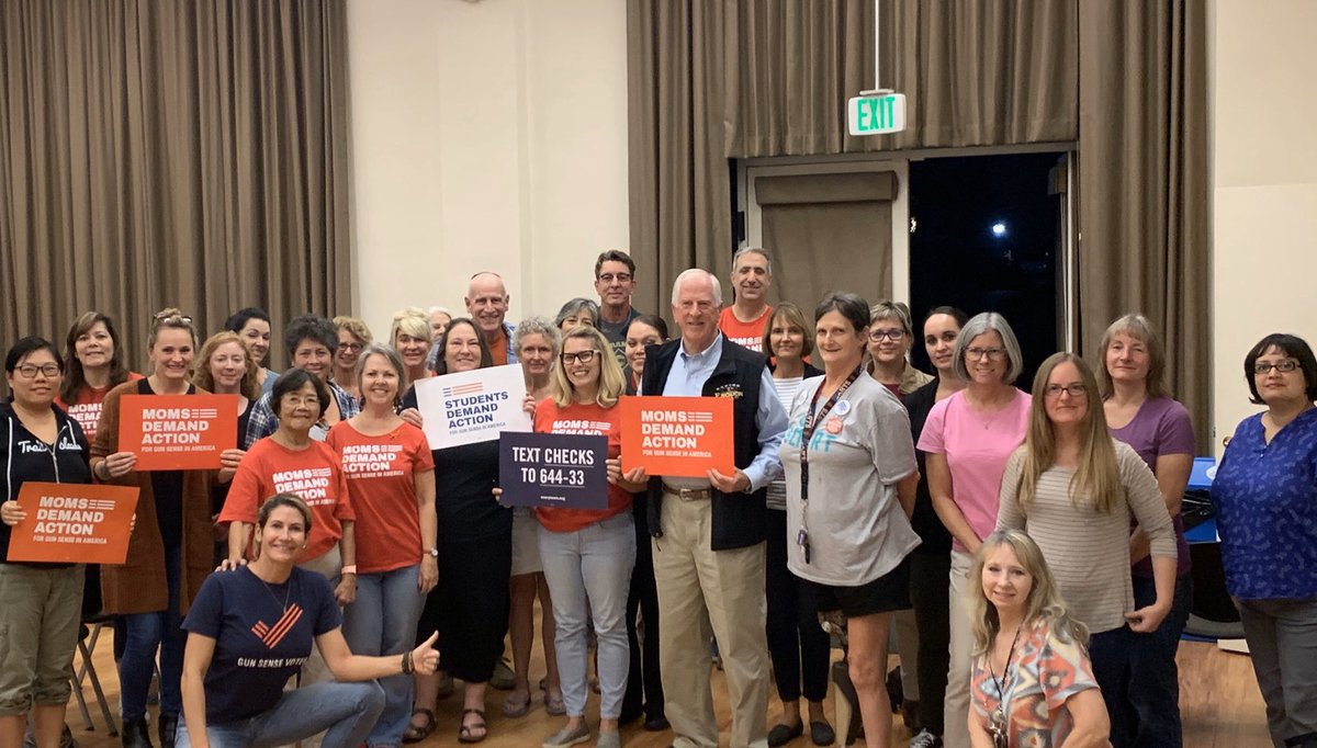 nichole_hsu's tweet image. No biggie, just our awesome @RepThompson making surprise pop-in to our first Martinez @MomsDemand meeting!  He showed off his #WearOrange socks that he’s wearing until @senatemajldr does his job and puts #UniversalBackgroundChecks to a vote!