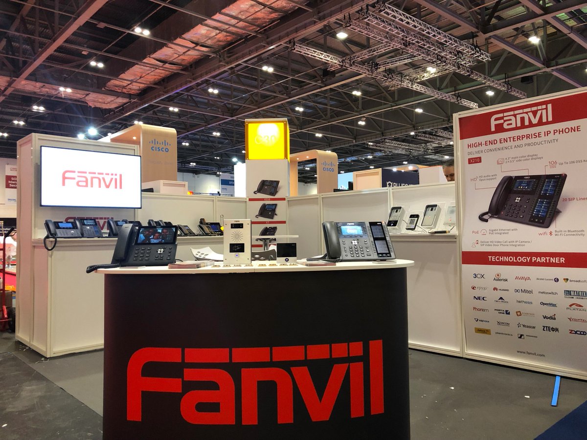 FanvilOfficial's tweet photo. #DigitalTransformationExpo2019
Come and meet #Fanvil at stand G30!
#IPPhone #VoIPPhone #Intercom #DoorPhone #HotelPhone https://t.co/42l7PzIJGK
