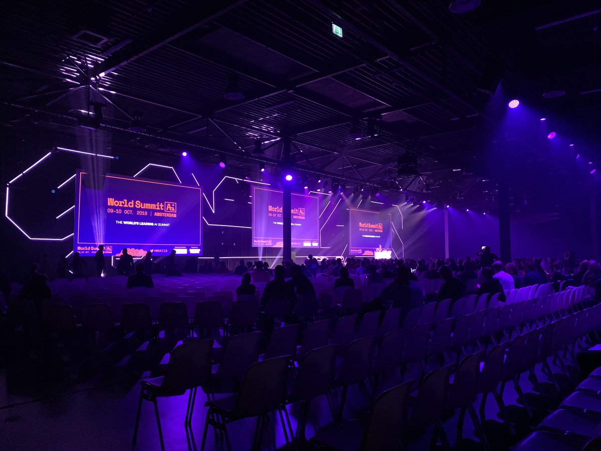 First day of @WorldSummitAI was awesome! So excited for day 2! Today I have a talk about the diversity crisis and the gender gap in the fields of technology and AI at 13:40, in building 43. See you there! :) #wsai19 #inclusiveai #includeallthepieces