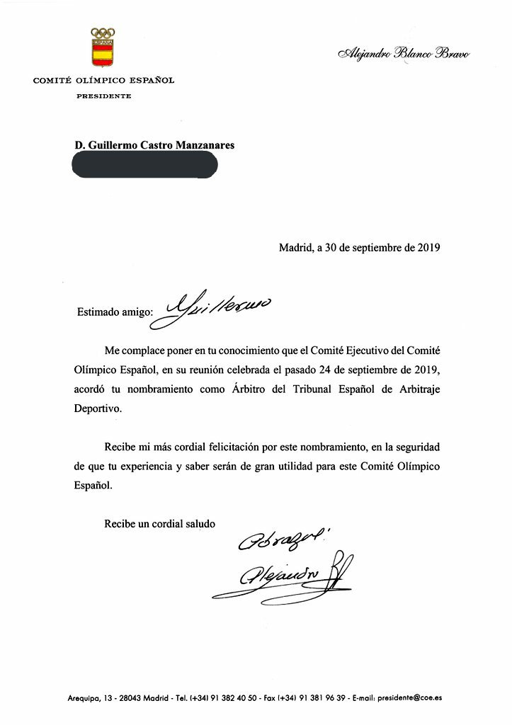 guille_castro_'s tweet photo. No sé si es más honor,  responsabilidad o ilusión lo que siento por haber sido elegido Árbitro del Tribunal Español de Arbitraje Deportivo. Intentaré estar a la altura y ser digno representante de la #orientación.

@COE_es - @fedo_org - @focyl_orienta

🔗 https://t.co/DdAd5qZxiw https://t.co/cmxoh3faYt