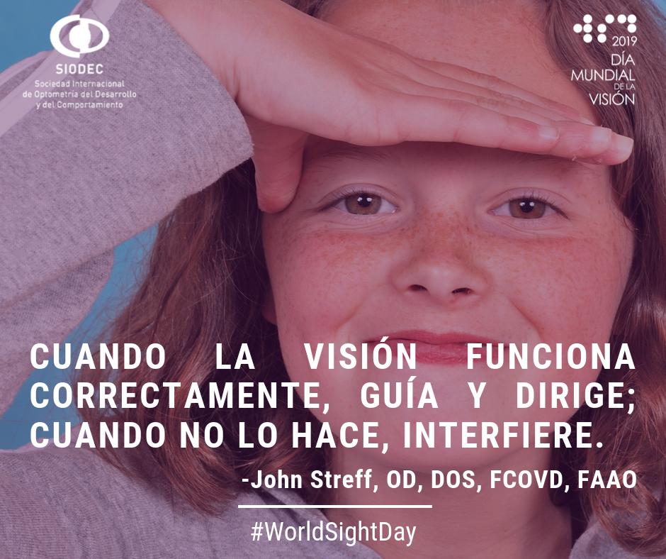 SIODEC's tweet photo. 👀👍 En el Día Mundial de la Visión nos sumamos a la campaña de @IAPB1 "Vision First!".
🎯👁️✅ Como optometristas trabajamos ardua y responsablemente, con compromiso y pasión, para que tu visión funcione correctamente. #WorldSightDay #WSD2019 #SIODEC https://t.co/ivjtyktXle