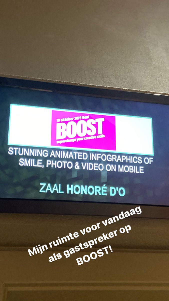Today I will be one of the speakers for the session stunning animated Infographics at <a href="/typografics/">Typografics</a>’ #BOOST event in Gent! #boost #adodeanimate <a href="/adobeanimate/">Adobe Animate</a>
