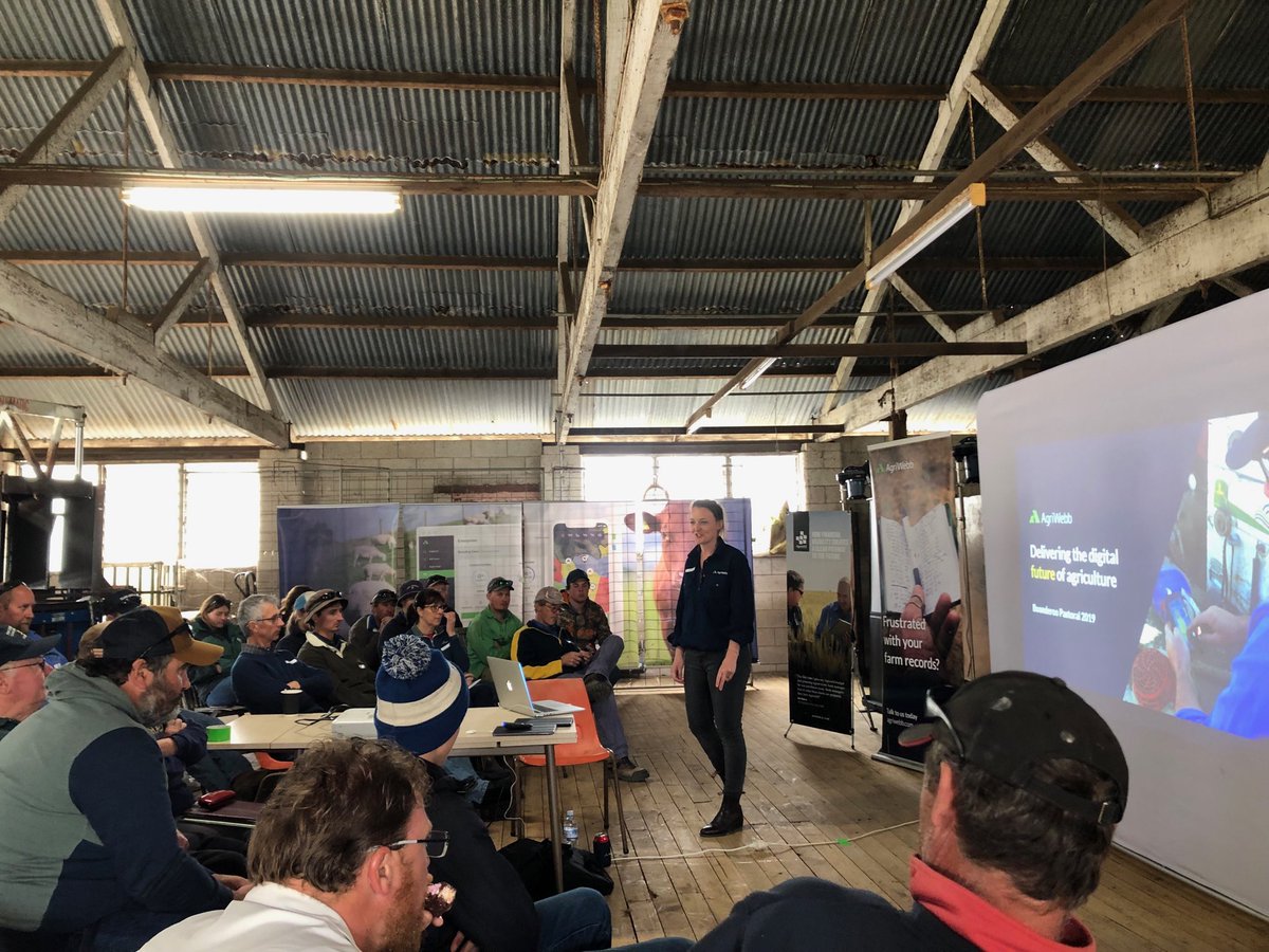 Great turnout at ⁦@LSeears⁩ for ⁦<a href="/AgriWebb/">AgriWebb</a>⁩ ⁦<a href="/Agworld/">Agworld</a>⁩ information session. ⁦<a href="/LandmarkEchelon/">Landmark Echelon</a>⁩ ⁦<a href="/KPFarms01/">Craig Hole</a>⁩