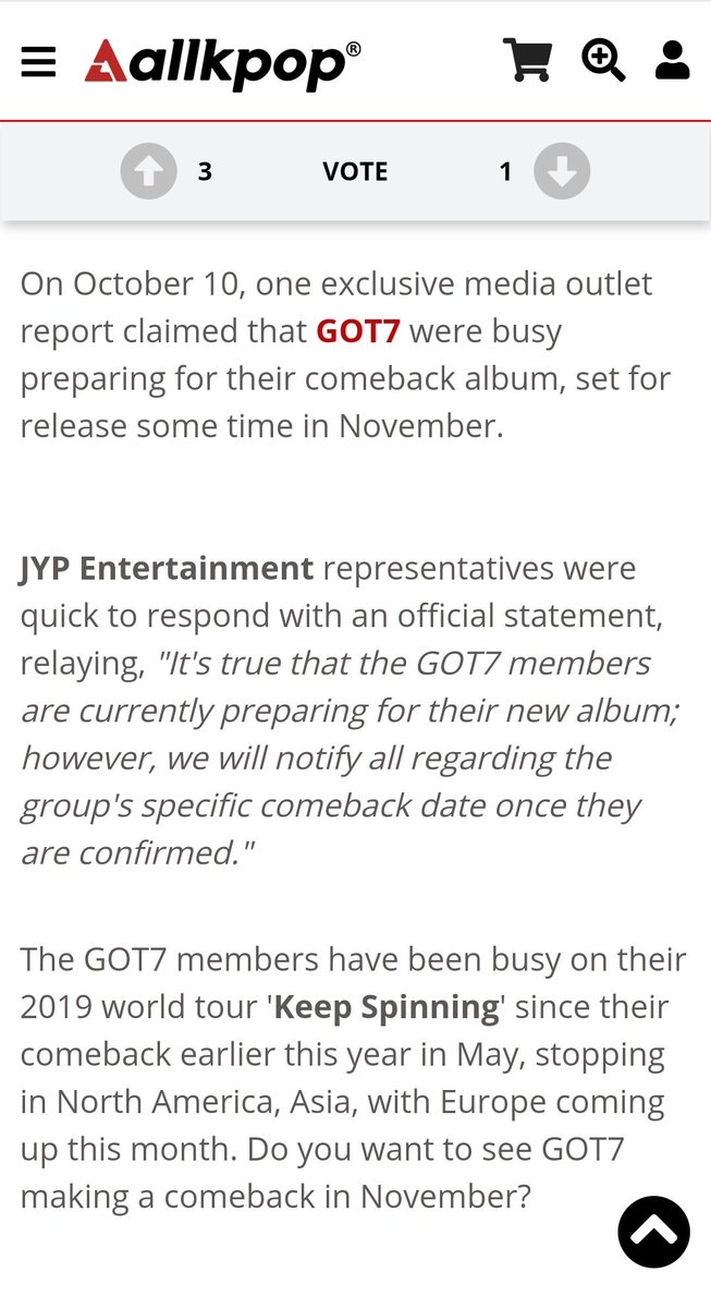PowderPaengo's tweet photo. GOT7 comeback เดือนพ.ย.2019 นี้จริง แต่ยังไม่ระบุวัน ให้รอติดตามประกาศอีกที //พนมมือแล้วนะ ขอเพลงที่ได้วินเยอะๆนะคะ

#GOT7 #GOT7comeback 
@GOT7Official #GOT7WORLDTOUR https://t.co/dQSdQ5aXGB