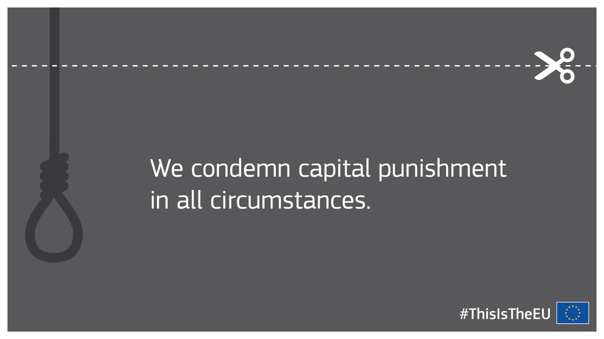Today is World Day Against the Death Penalty. We firmly oppose this cruel  punishment at all times. Death penalty means revenge, not justice, and its  abolition contributes to the enhancement of human, image size:1200x675