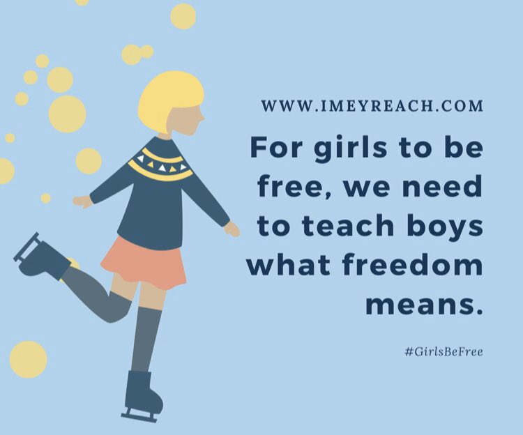 We need to teach girls to have a mind of their own; not for gender supremacy but to be free and dependent and not wait for a prince to set her free when she is already a princess.

#GirlsBeFree is a project to raise awareness on the pressures causing #genderdisparity