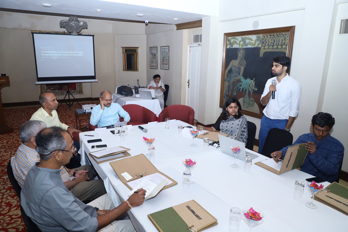 waatavaran's tweet photo. We are here to discuss ways to ensure Mumbai gets driven by the 100% clean public transportation with Surendrakumar Bagde, GM of BEST Undertaking.
#SolarWalaBEST #ElectricBest #GoingElectric https://t.co/rjaNDuJeA1
