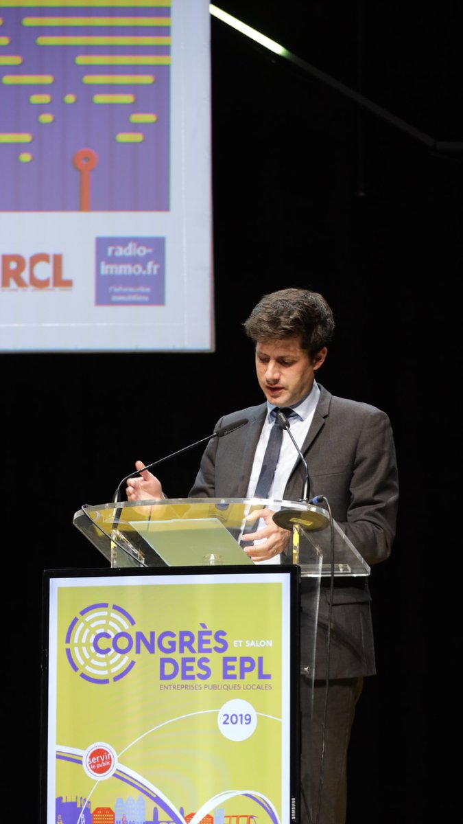 « La dynamique de regroupement de #Sem immobilières impulsée par la loi Élan est déjà très positive » déclare ⁦<a href="/J_Denormandie/">Julien Denormandie</a>⁩ au #congresepl #logementsocial