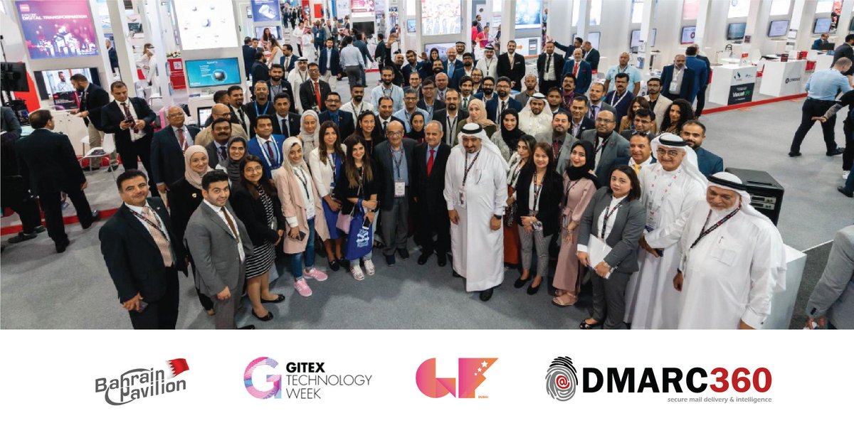 dmarc360's tweet photo. #teambahrain
Proud to be one of the ICT companies representing Bahrain @gitextechweek
@bahrainpavilion @tamkeenbahrain @worksmartevents @btechbh
#GITEXTechnologyWeek #Edxlabs #techweek #DXB #Bahrain #GITEX2019 #BahrainICT #DWTC #StartupBH #startups #security #emailsecurity https://t.co/xNYBF8dZEx