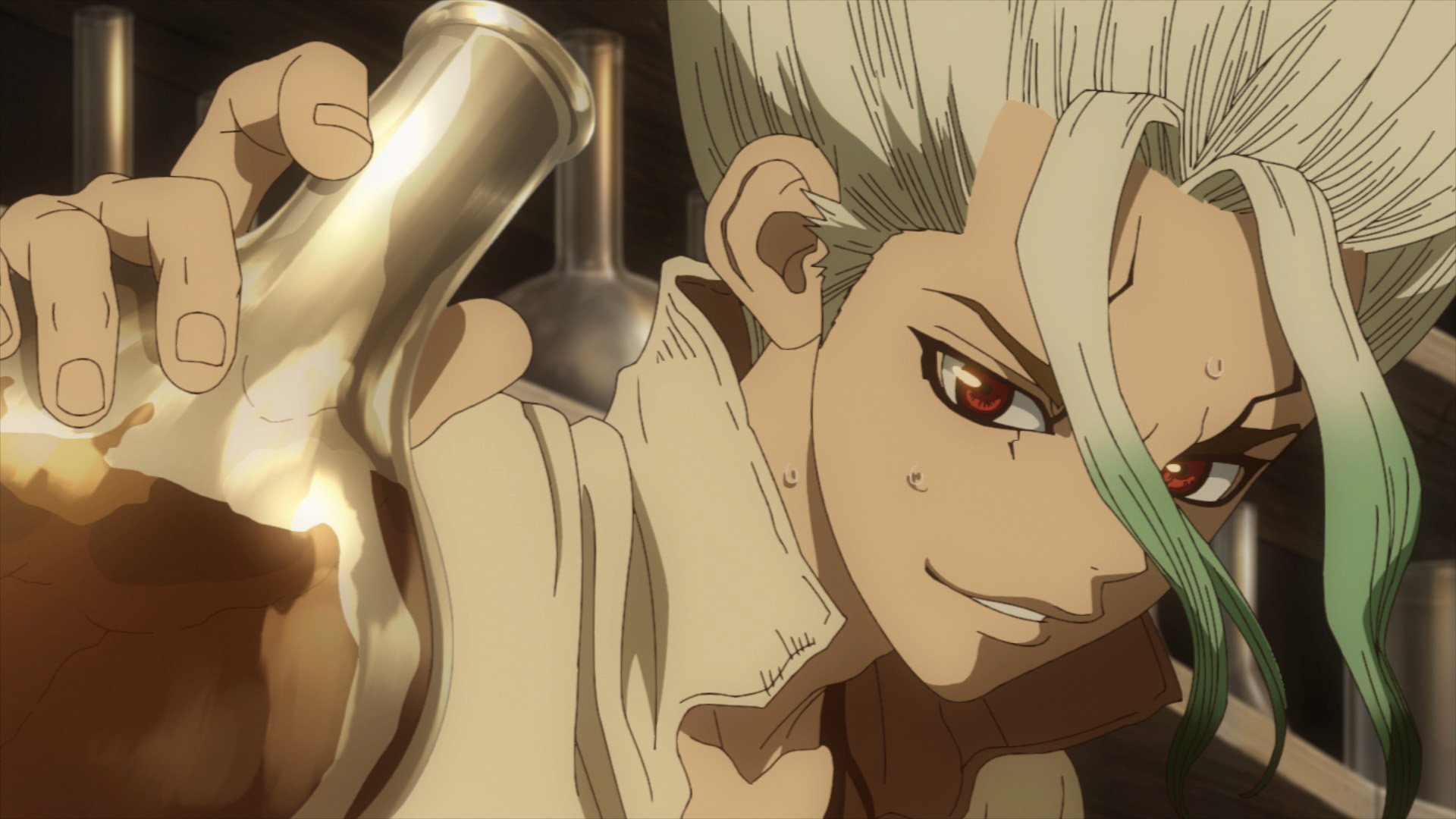 تويتر アニメ ｄｒ ｓｔｏｎｅ 公式 続編制作決定 على تويتر ｄｒ ｓｔｏｎｅ 第15話 0万年の結晶 は 明日11 金 22時より 各局放送スタート クロムの知恵と執念で 御前試合は科学王国の完全勝利 優勝者に振る舞われる酒をゲットし ついに万能